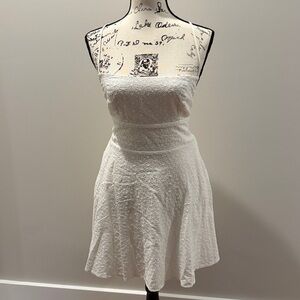 White Textured Dress